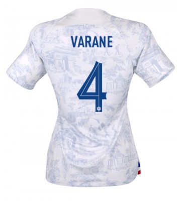 Frankrig Raphael Varane #4 Replika Udebanetrøje Dame VM 2022 Kortærmet